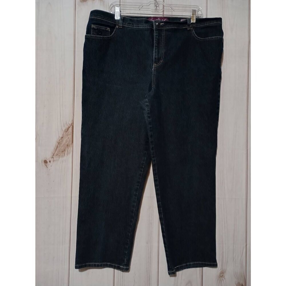 Gloria Vanderbilt Jeans Ladies 20W Amanda Straight Leg Dark Wash
